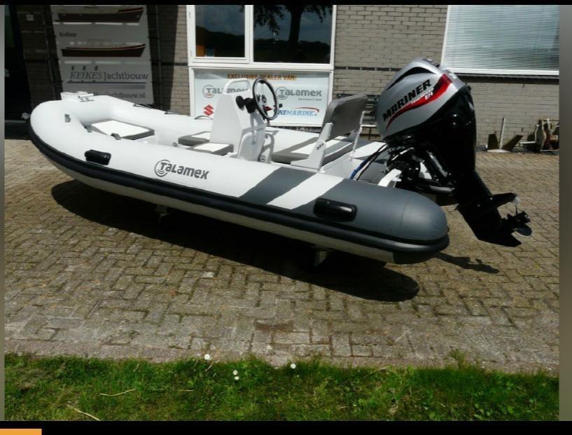 Rib 380 Talamex S/line alu 30 pk EFI bj 2020, Watersport en Boten, Rubberboten, Zo goed als nieuw, Benzine, Minder dan 70 pk, Overige materialen