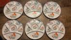 6 wild flower gourmet/fondue borden, Ophalen of Verzenden, Gebruikt, Overige stijlen, Bord(en)