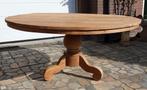 Ronde Teakhouten bolpoot tafel (dingklik) 160, Ophalen of Verzenden, Rond, Teakhout