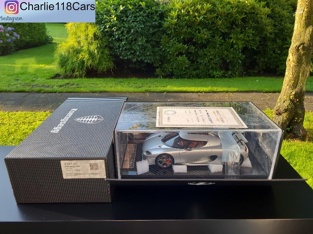 FrontiArt 1/18 Koenigsegg CC850 silver, Ophalen of Verzenden, Nieuw, Overige merken