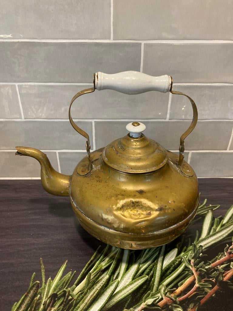 Antiek koperen ketel (150224), Ophalen of Verzenden, Koper