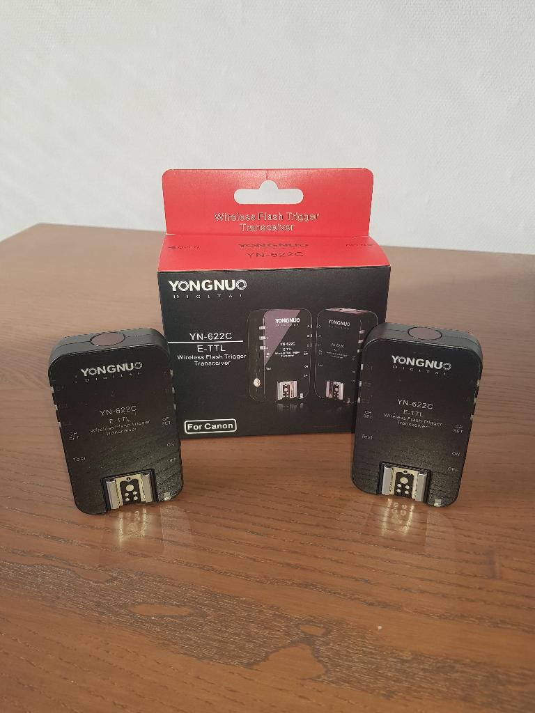 Canon Yongnuo E-TTL Wireless Flash Trigger Set (2x) YN-622C, Ophalen of Verzenden, Zo goed als nieuw, Canon
