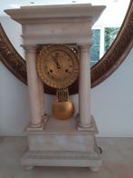 Klok mooie franse marmeren empire klok, Ophalen of Verzenden, Zo goed als nieuw