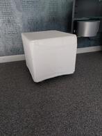 2 witte krukjes met wieltjes, Ophalen, Zo goed als nieuw, Hout