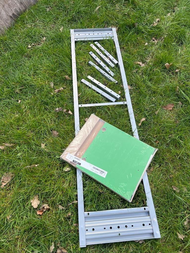 IKEA Expedit / Kallax onderdelen - Groen en Aluminium, Ophalen, Zo goed als nieuw