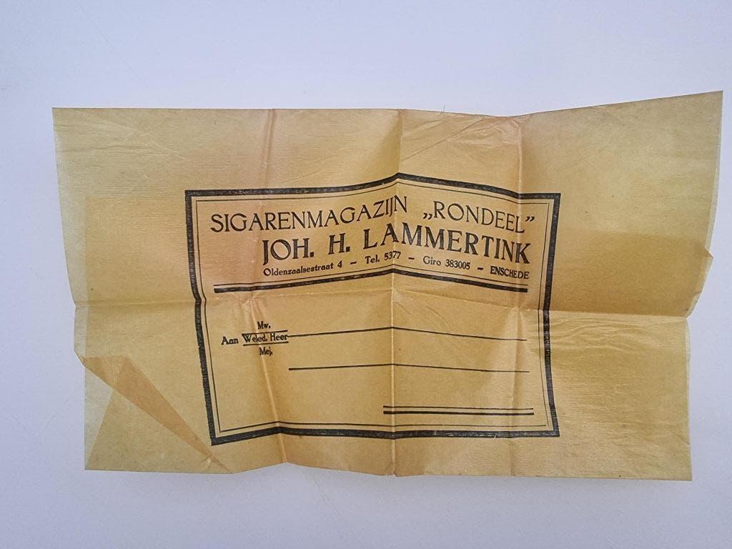 Sigarenmagazijn Rondeel Joh. H. Lammerink Enschede, Ophalen of Verzenden, Overige typen