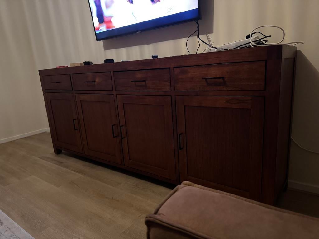 Houten dressoirs, Ophalen, Gebruikt, 200 cm of meer, Kersenhout