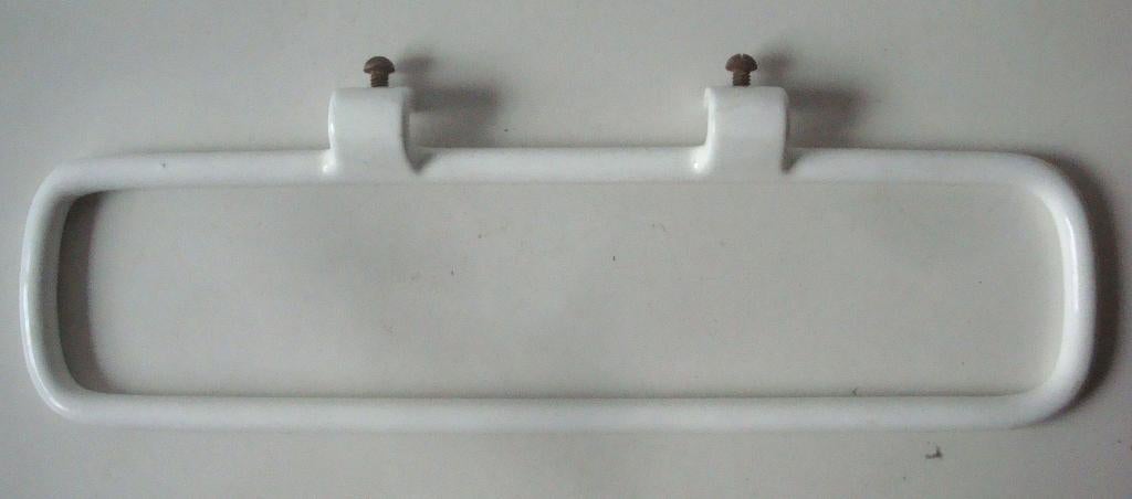 Handdoekenrek voor onder een art deco wasbak, emaille/ijzer, Antiek en Kunst, Curiosa en Brocante, Ophalen of Verzenden