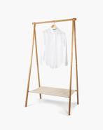 Bamboe kledingrek met stoffen plank - Zo goed als nieuw!, Huis en Inrichting, Kasten | Kledingkasten, Met plank(en), Zo goed als nieuw