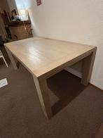 Robuuste houten eettafel - Licht eiken, Huis en Inrichting, Ophalen, 100 tot 150 cm, Eikenhout, Zo goed als nieuw