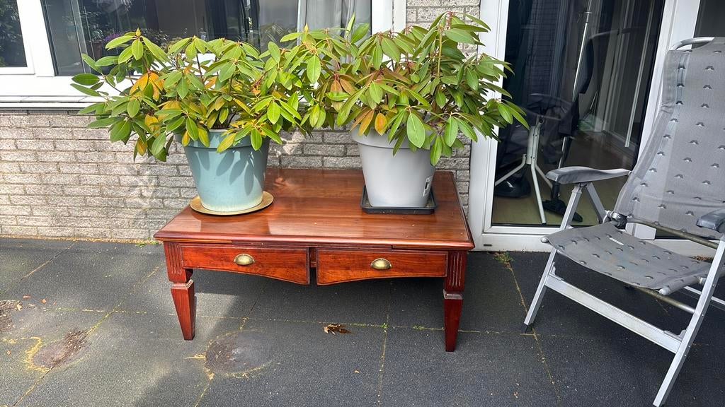 Mooie Schuitema salontafel massief hout, Huis en Inrichting, Tafels | Salontafels, Ophalen, 50 tot 100 cm, Vierkant, 50 tot 100 cm