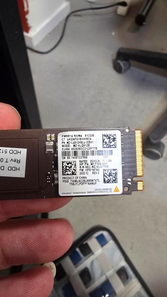 Samsung PM991a NVMe SSD 512GB M.2, Computers en Software, Harde schijven, Zo goed als nieuw, Server, Intern, SSD, SATA, Ophalen of Verzenden