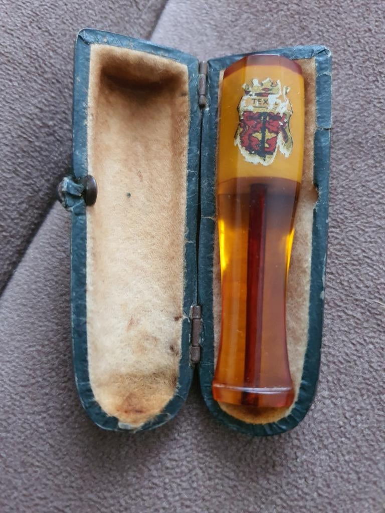 Antieke sigaretten pijpje in doosje, Antiek en Kunst, Ophalen of Verzenden