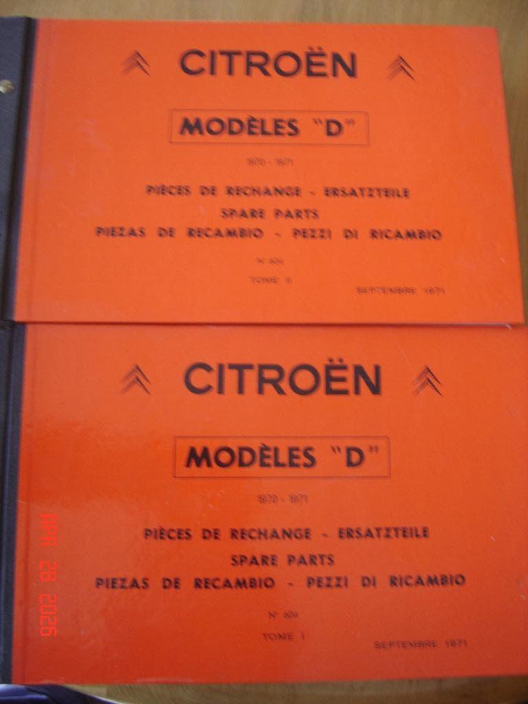 Citroen DS onderdelen boeken, Ophalen of Verzenden