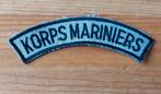 Naamlint Korps Mariniers ongedragen, Ophalen of Verzenden, Marine, Nederland, Embleem of Badge