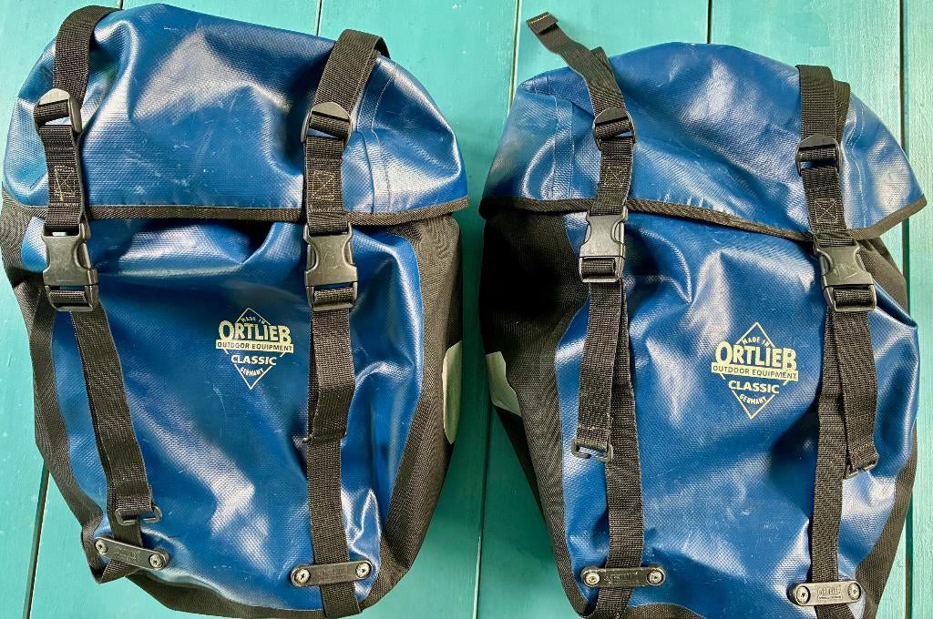 Blauwe Ortlieb achtertassen, Ophalen of Verzenden, Gebruikt, Ortlieb Classic
