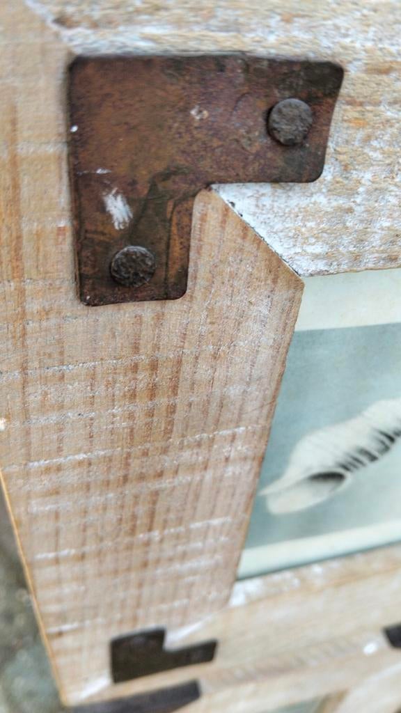 Brocante staande fotolijst, Antiek en Kunst, Ophalen