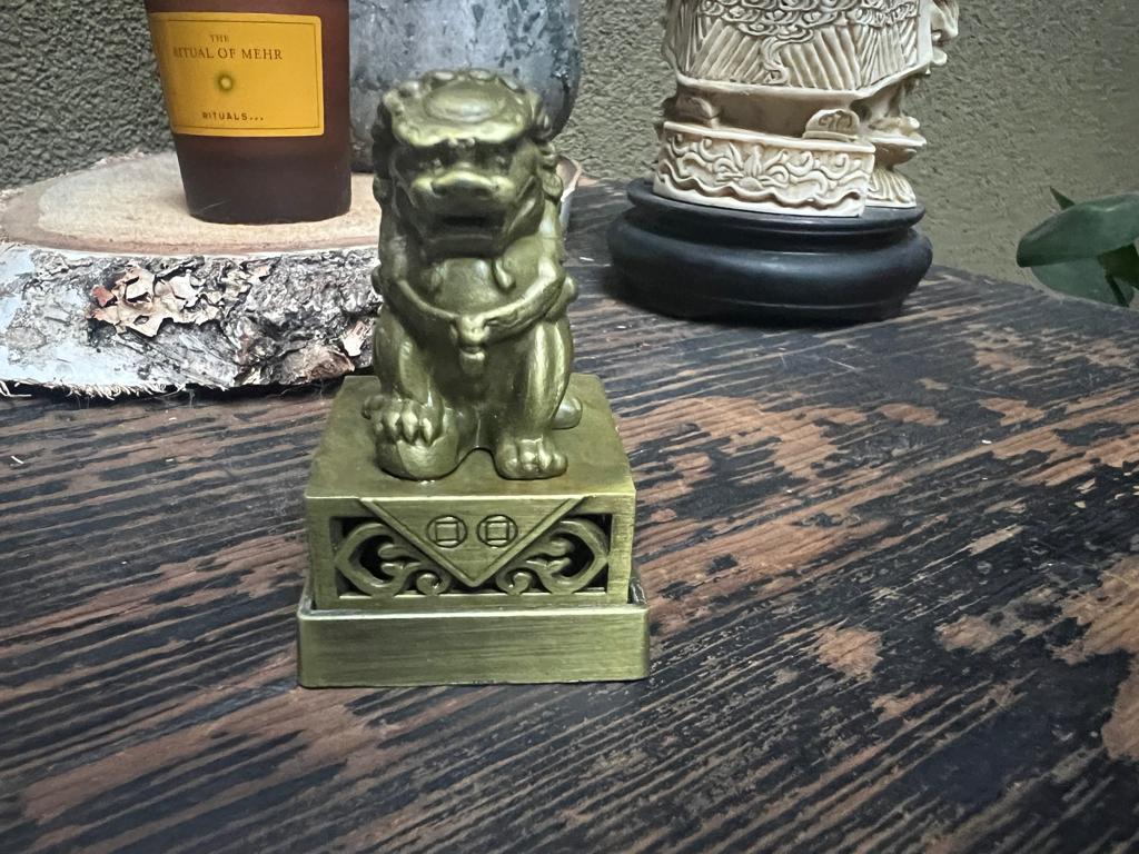 Chinese wierook brander houder tempelleeuw foo dog fu dogs, Overige materialen, Verburgt Vintage, Overige kleuren, Nieuw