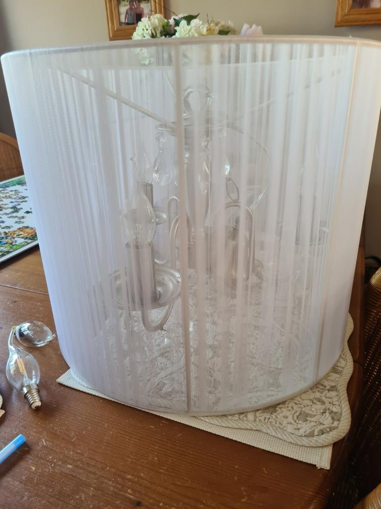 Hanglamp gekocht bij woonstore, Huis en Inrichting, Lampen | Lampenkappen, Ophalen, Zo goed als nieuw, Rond