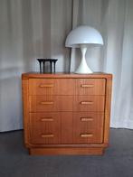 CFC Silkeborg ladekast, Deens jaren 60 teak, design retro, Ophalen, Gebruikt, Teakhout, Minder dan 150 cm