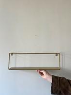 Twee goudkleurige messing plankjes, Ophalen, Gebruikt