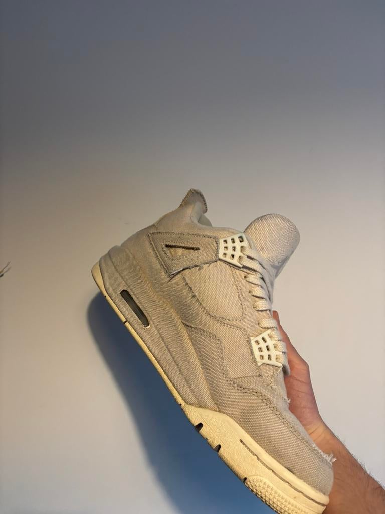 Jordan 4 blank canvas maat 42, Kleding | Dames, Schoenen, Beige, Ophalen of Verzenden, Sneakers of Gympen, Zo goed als nieuw