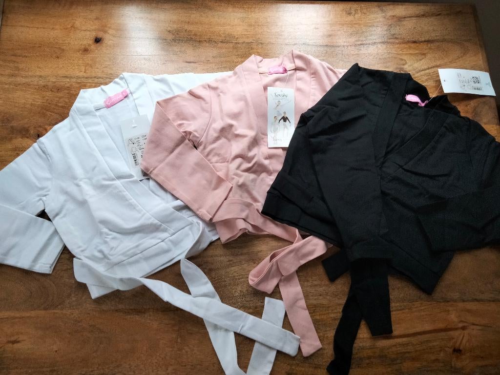 Sansha wikkelvestje roze, wit en zwart diverse maten Nieuw, Ophalen of Verzenden, Nieuw, Kleding