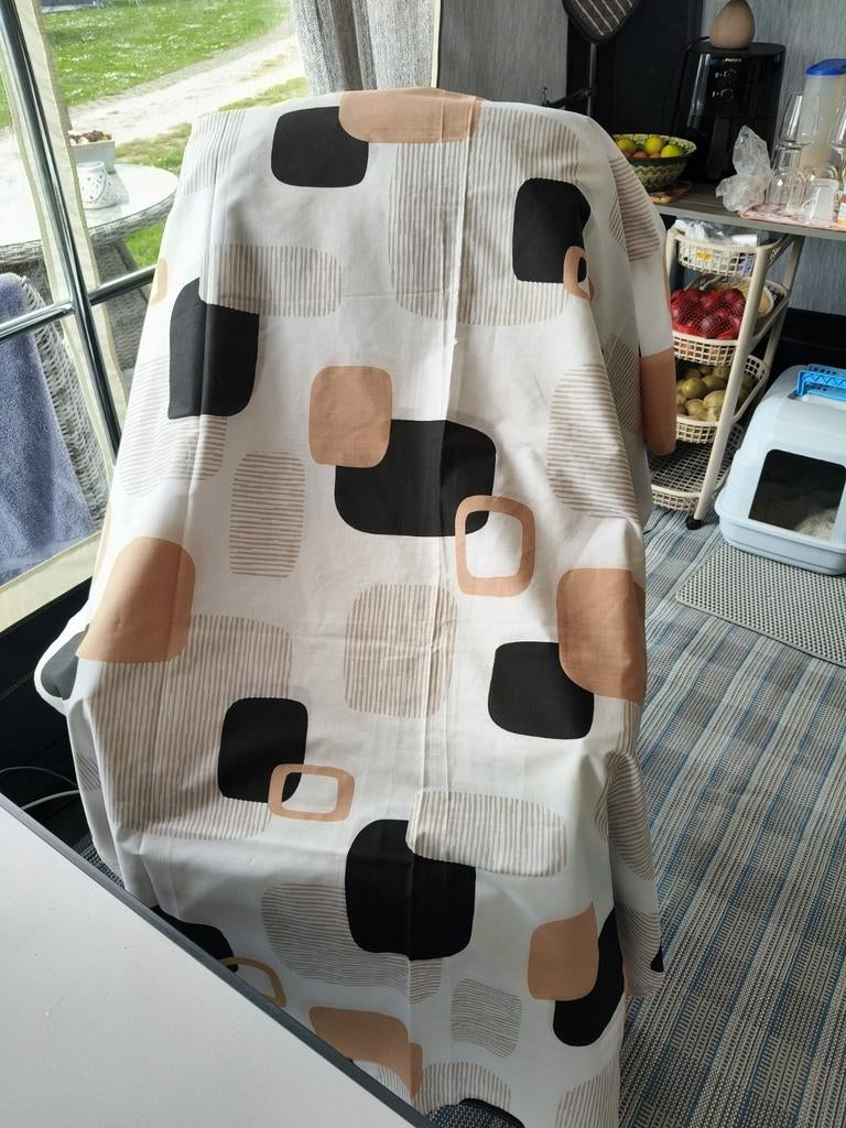 4 Nieuwe Voortent Gordijntjes voor Caravan - Schuifrail, Ophalen of Verzenden, Nieuw