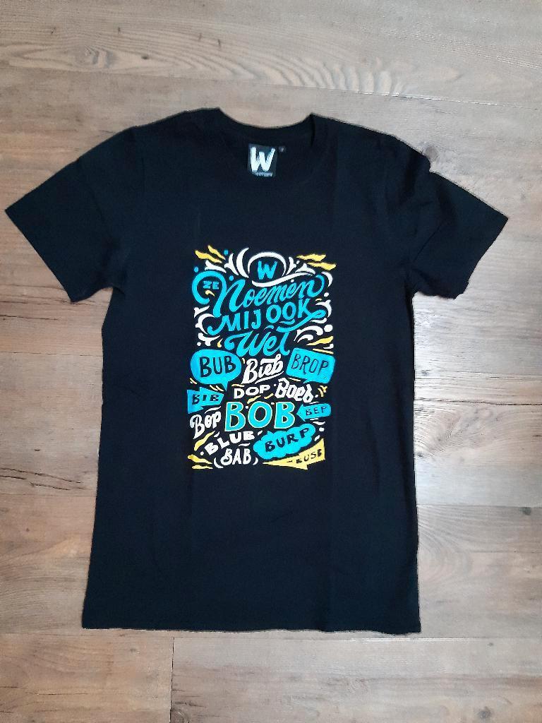 Wouter t-shirt maat s, Kleding | Dames, T-shirts, Zwart, Ophalen of Verzenden, Zo goed als nieuw, Korte mouw