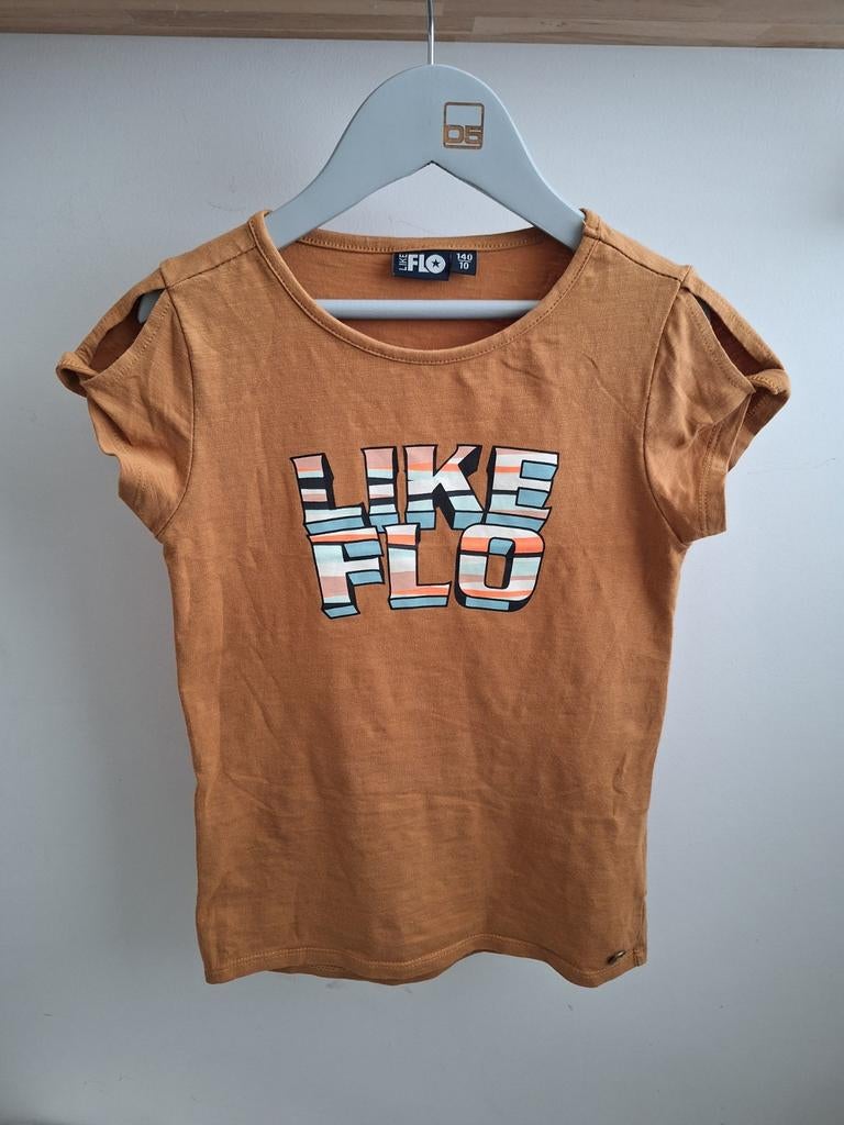 Mooi t-shirt, shirt van Like Flo in maat 134, Kinderen en Baby's, Kinderkleding | Maat 134, Gebruikt, Meisje, Ophalen of Verzenden