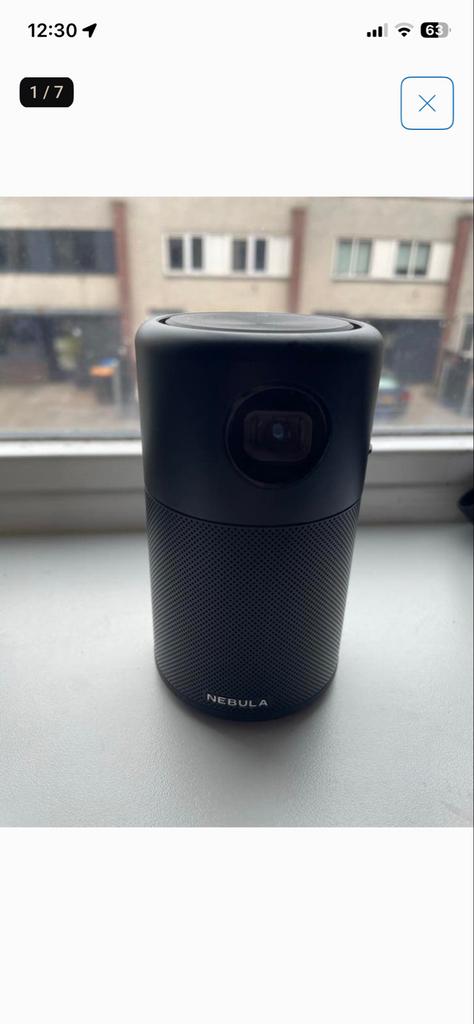 Mini Projector Nebula met oplader, Audio, Tv en Foto, Beamers, Zo goed als nieuw, LED, Overige resoluties, Ophalen of Verzenden