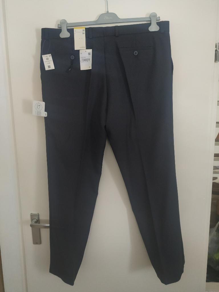 Nieuwe herenbroek – donkerblauw – maat 28/56 (met kaartjes), Blauw, Ophalen of Verzenden, Canda, Maat 56/58 (XL)