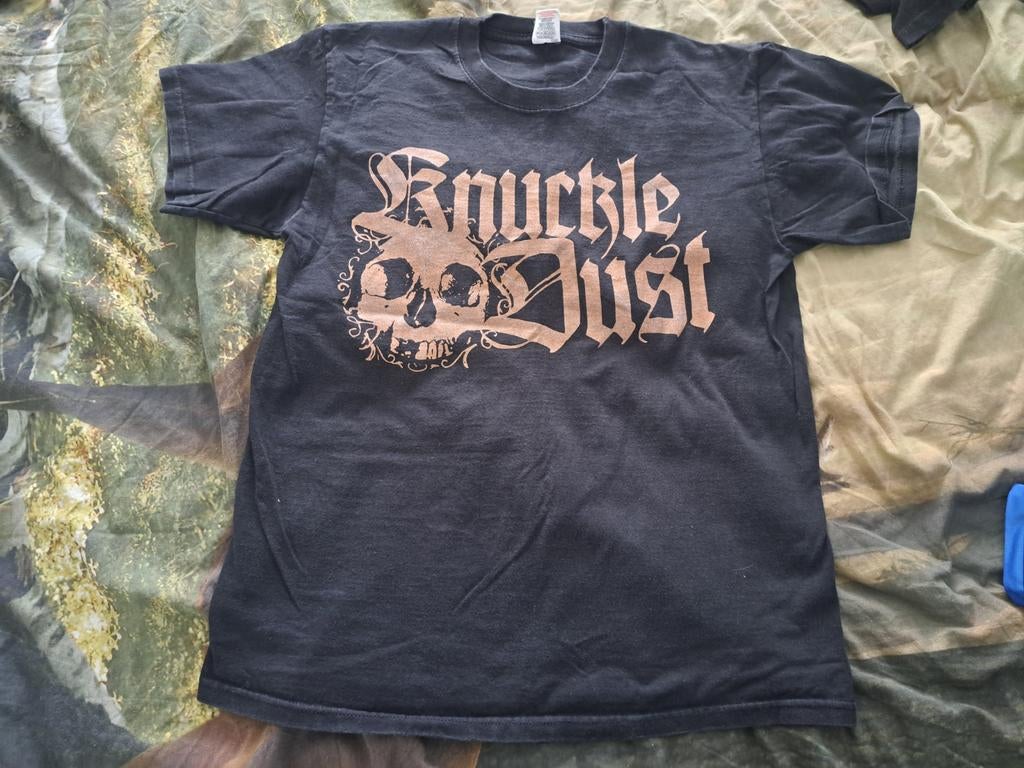 Knuckle Dust T-shirt - Engelse Hardcore Band - Maat L, Maat 52/54 (L), Zwart, Ophalen of Verzenden, Gedragen