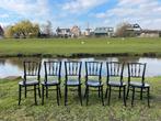 6 franse vintage cafe/ bistro Thonet stijl stoeltjes!, Ophalen, Zwart, Zo goed als nieuw, Vijf, Zes of meer stoelen