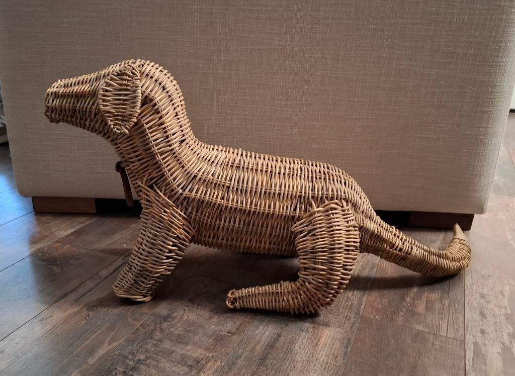 Riviera Maison Rattan Hond Decoratie, Ophalen of Verzenden, Zo goed als nieuw