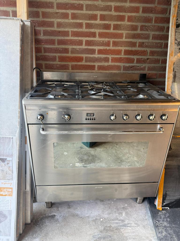 Smeg oven + gasplaat, Witgoed en Apparatuur, Fornuizen, Ophalen, 60 cm of meer, Zo goed als nieuw, Gas