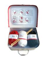 NIEUW Koffertje Knitting Set retro - retro brei koffertje, Ophalen of Verzenden, Nieuw