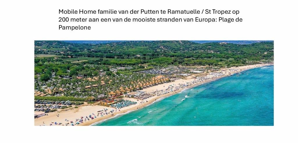 Stacaravan mobilhome aan Zee te huur in Z-Frankrijk StTropez, Vakantie, Internet, Aan zee, Recreatiepark