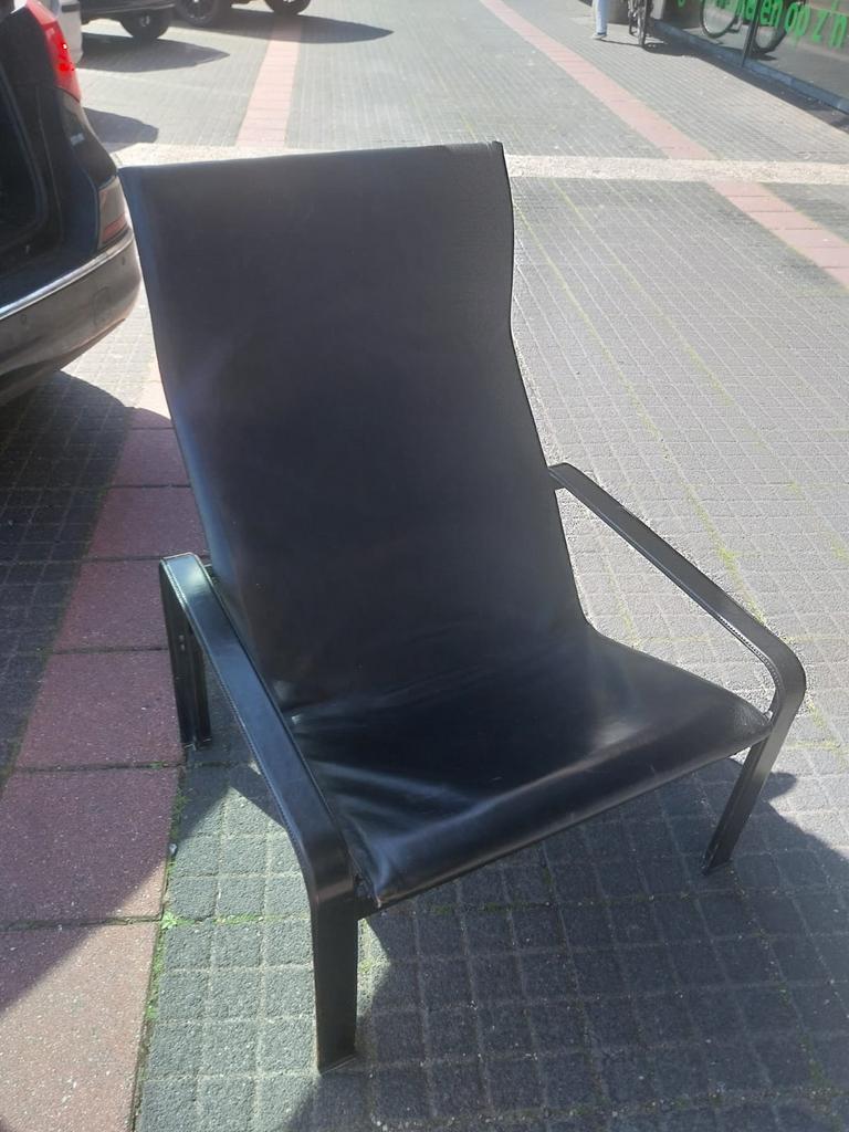 fauteuil, design J. Toussaint en P. Angelina - Matteo Grassi, Ophalen, Zo goed als nieuw, Leer, 50 tot 75 cm