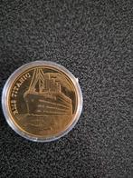 Titanic Herdenkingsmunt - Gouden Kleur, Ophalen of Verzenden, Overige landen, Losse munt, Goud
