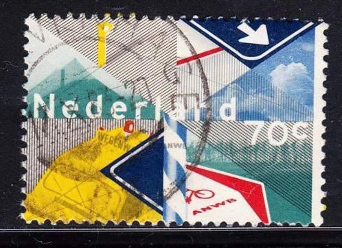1730 - Nederland nvph 1280 gestempeld , 100 jaar ANWB, Postzegels en Munten, Verzenden, Na 1940, Gestempeld