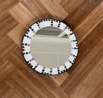 Mozaiek spiegel jaren 60/70 vintage retro, Minder dan 50 cm, Gebruikt, Rond, Ophalen of Verzenden