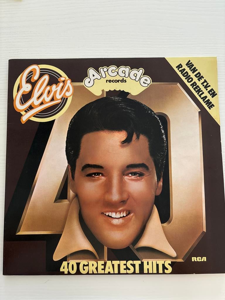 Elvis Presley - 40 Greatest Hits Dubbel LP Arcade Records, Verzamelen, Ophalen of Verzenden, Zo goed als nieuw, Cd of Plaat