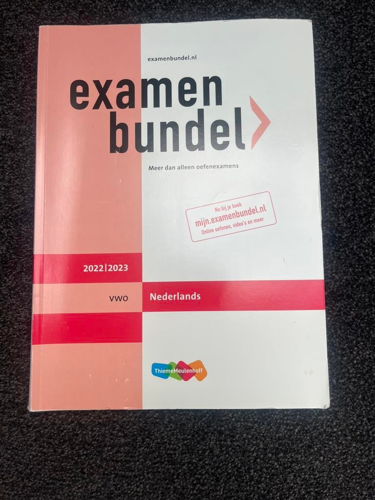 Examenbundel Nederlands VWO 2023, Boeken, Schoolboeken, Ophalen, Gelezen, VWO, Nederlands