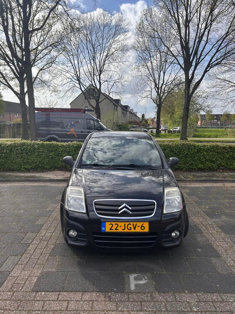 Citroën C2 1.4 I 2009 Zwart, Auto's, Citroën, Voorwielaandrijving, 450 kg, 4 cilinders, 965 kg