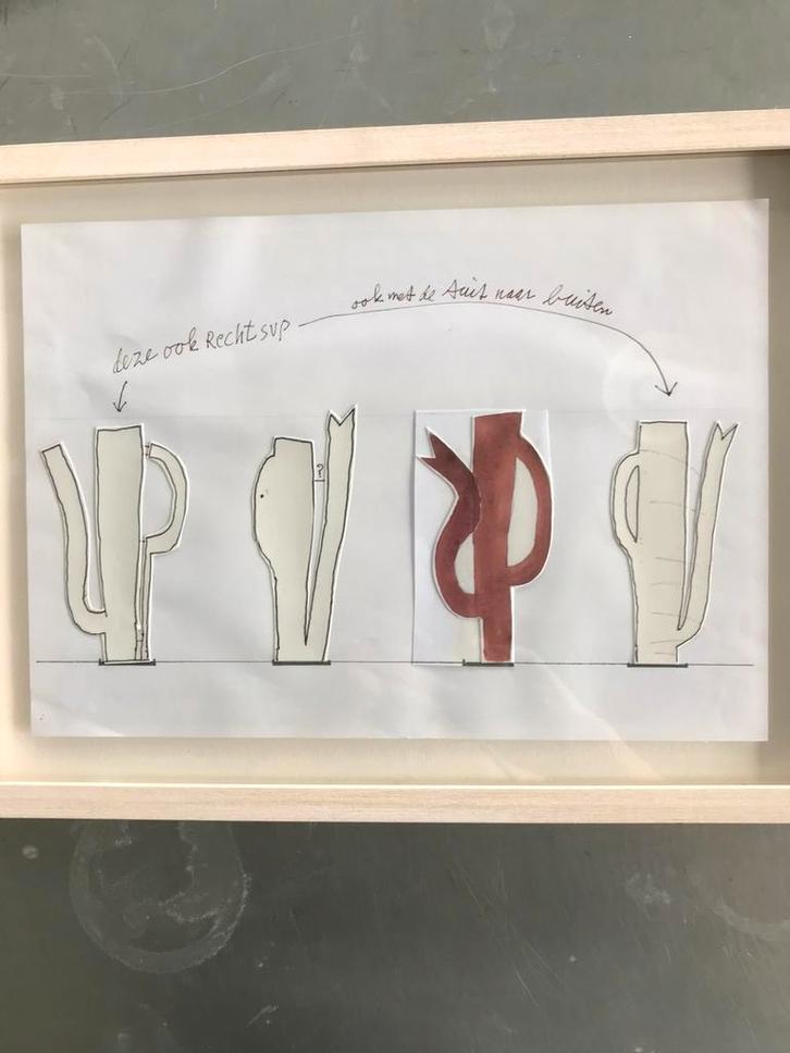 Klaas Gubbels, ontwerp 4 buiten beelden, Antiek en Kunst, Kunst | Overige Kunst, Ophalen