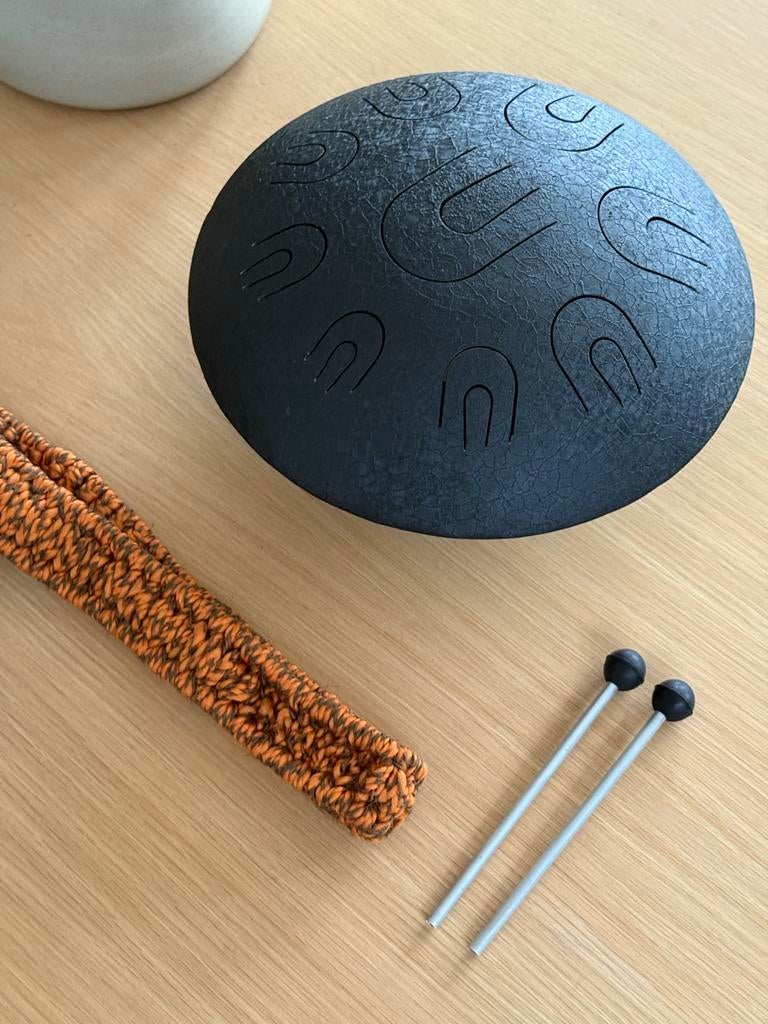 Handpan / Steeldrum (G) - Handgemaakt uit India, Muziek en Instrumenten, Percussie, Ophalen, Gebruikt, Melodische percussie