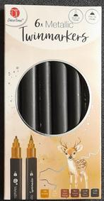 6 DecoTime Metallic Twinmarkers, Ophalen of Verzenden, Nieuw, Potlood of Stift