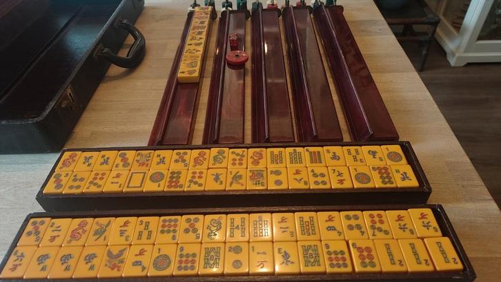 Coronet New York Mah Jong set., Hobby en Vrije tijd, Gezelschapsspellen | Bordspellen, Ophalen of Verzenden