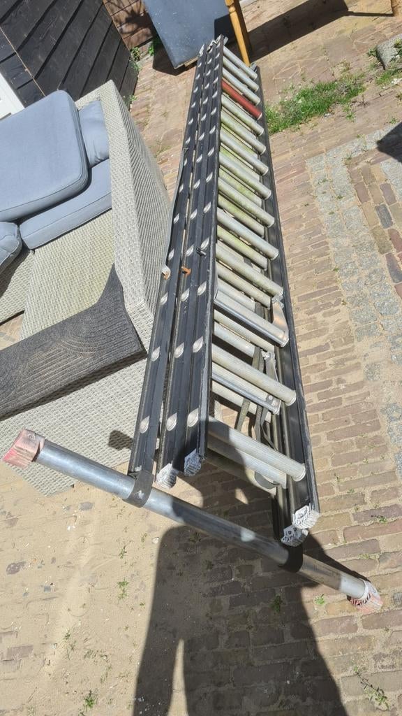 Altrex 3 x 14 mounter ZR3099 professionele reformladder, Gebruikt, Ophalen of Verzenden, Ladder, Opvouwbaar of Inschuifbaar